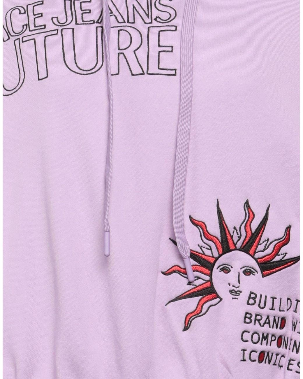Versace Jeans Couture Pink Sweatshirt Cotton, Elastane