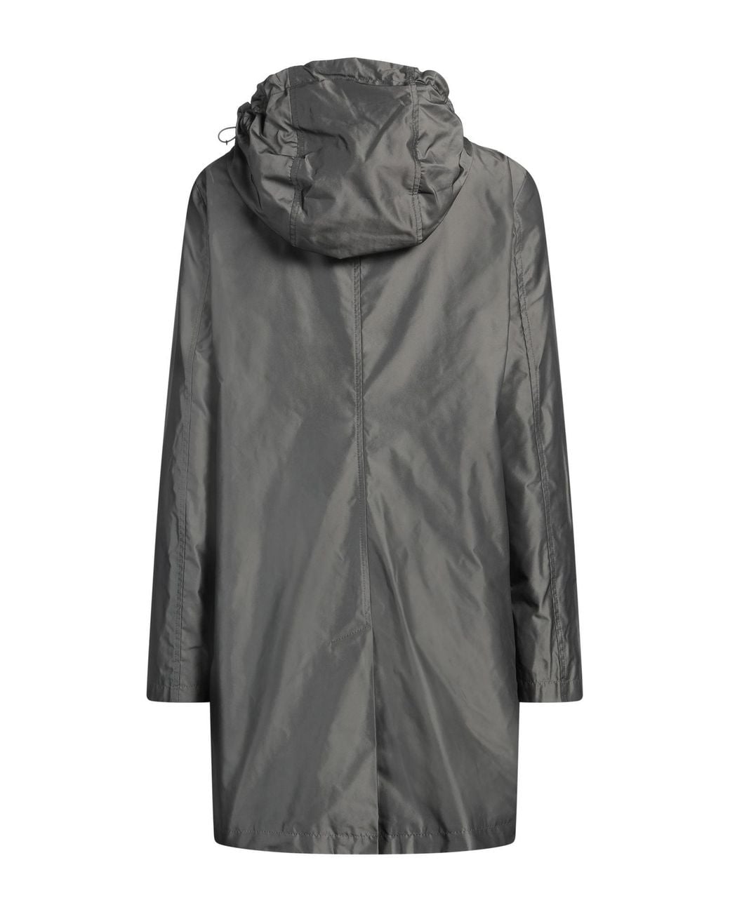 Moorer Gray Overcoat & Trench Coat Polyester
