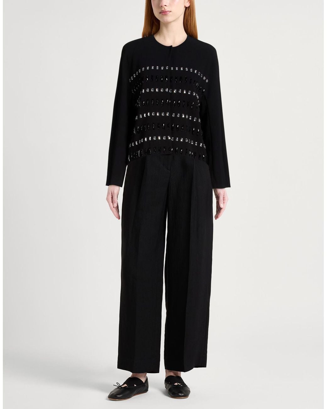 Max Mara Black Jacket Triacetate, Polyester