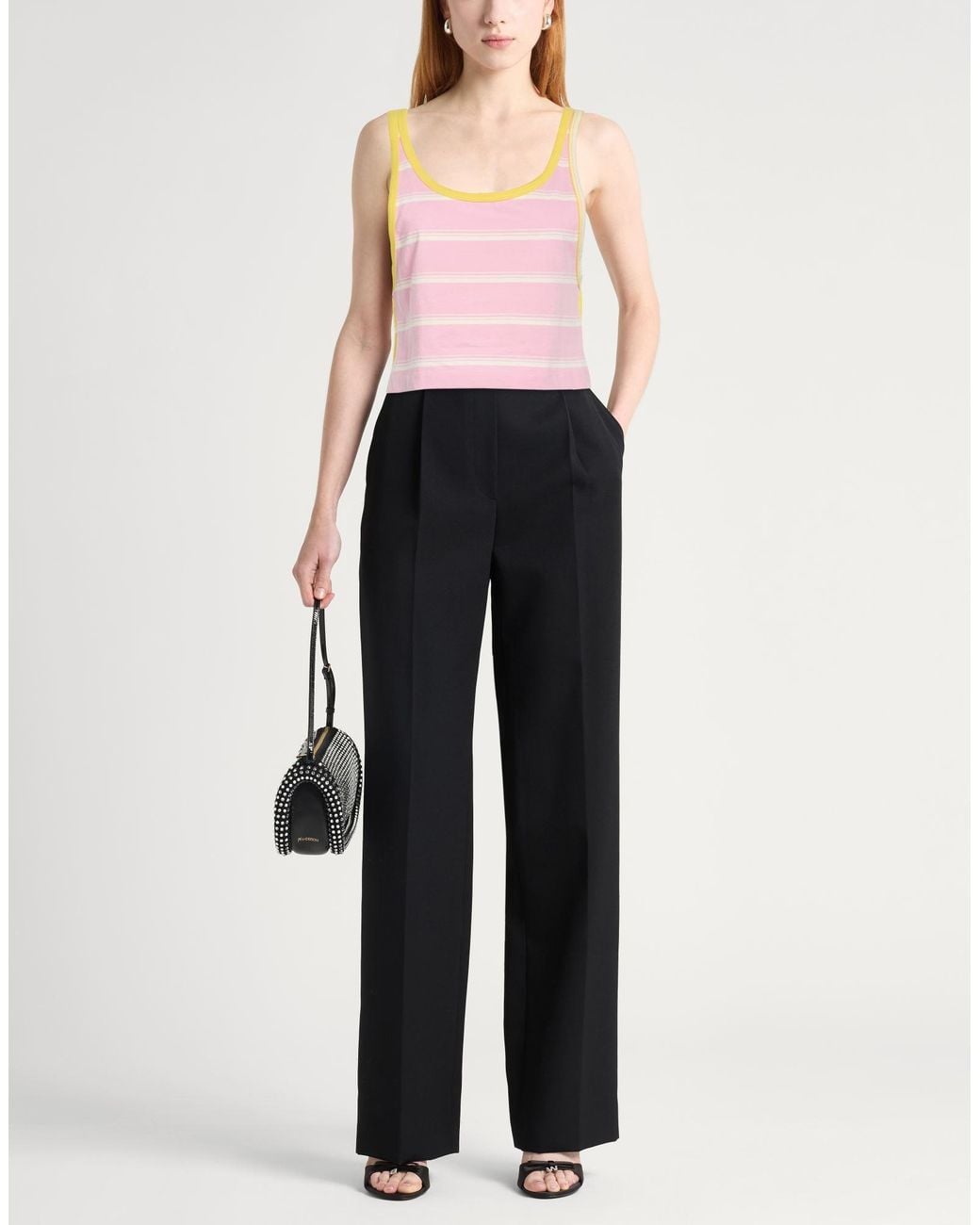 MSGM Pink Tank Top Cotton