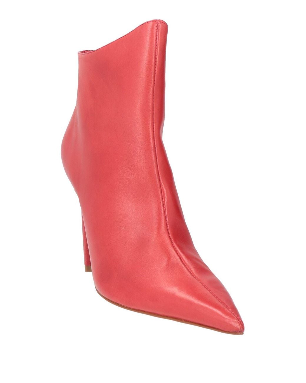 SCHUTZ SHOES Red Ankle Boots Leather