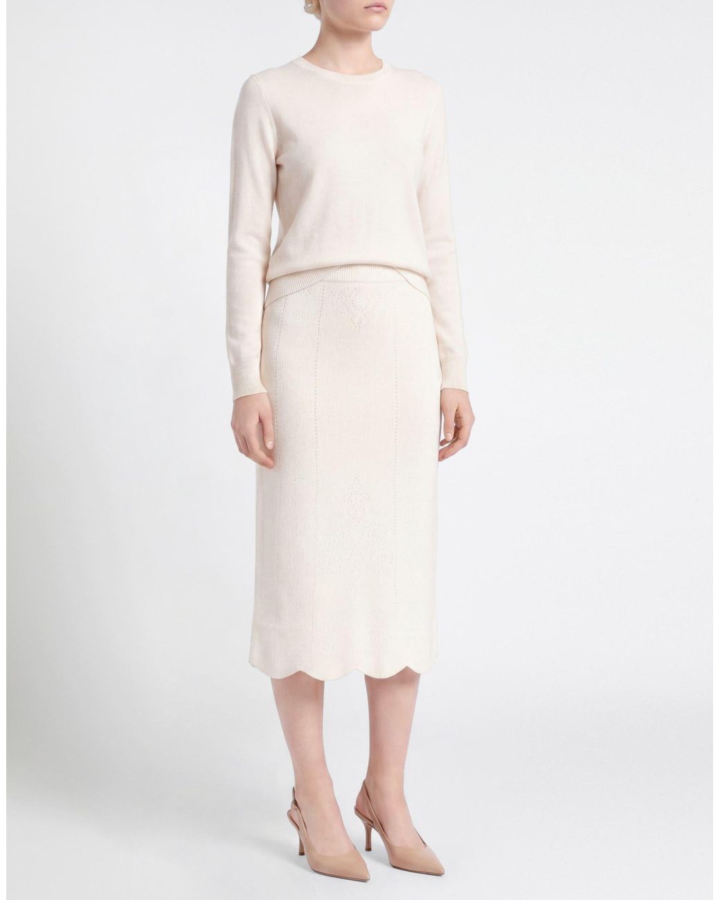 Twinset White Midi Skirts