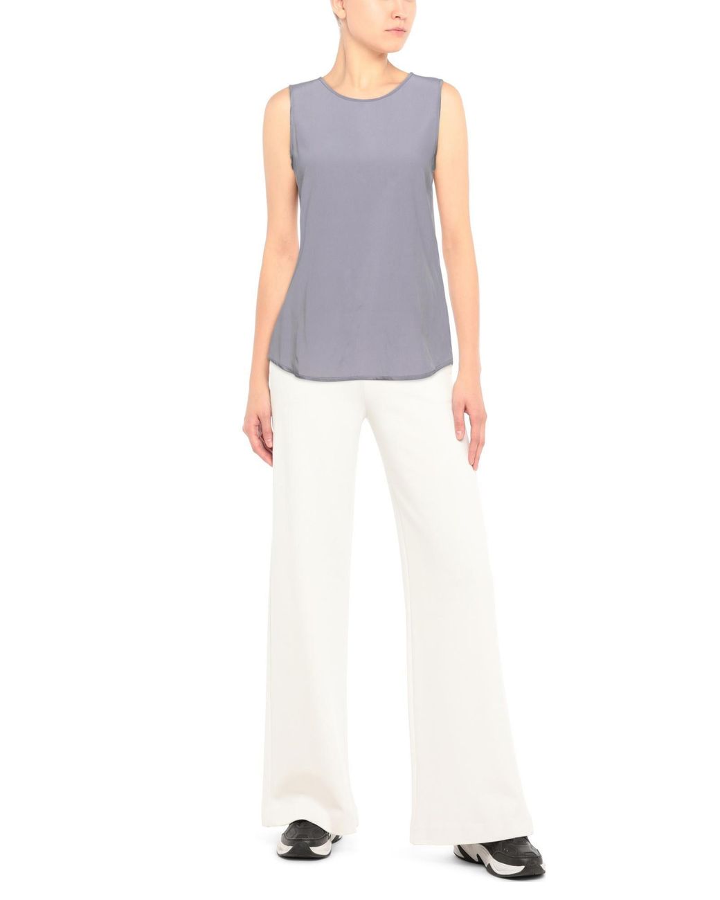 Peserico Purple Lilac Top Silk, Elastane