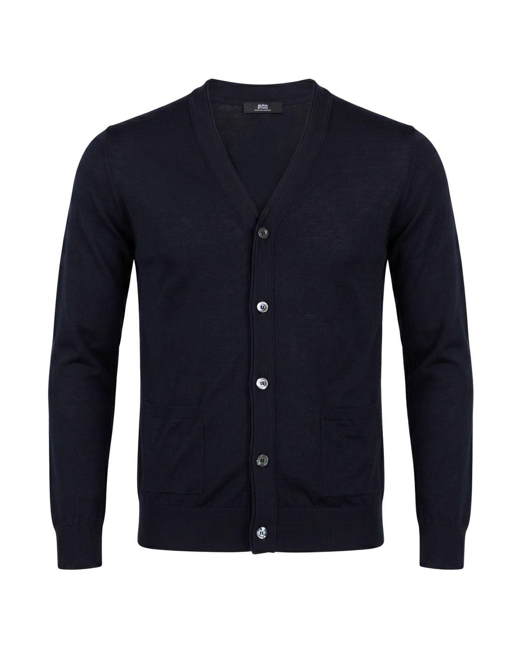 Alpha Studio Blue Cardigans for men