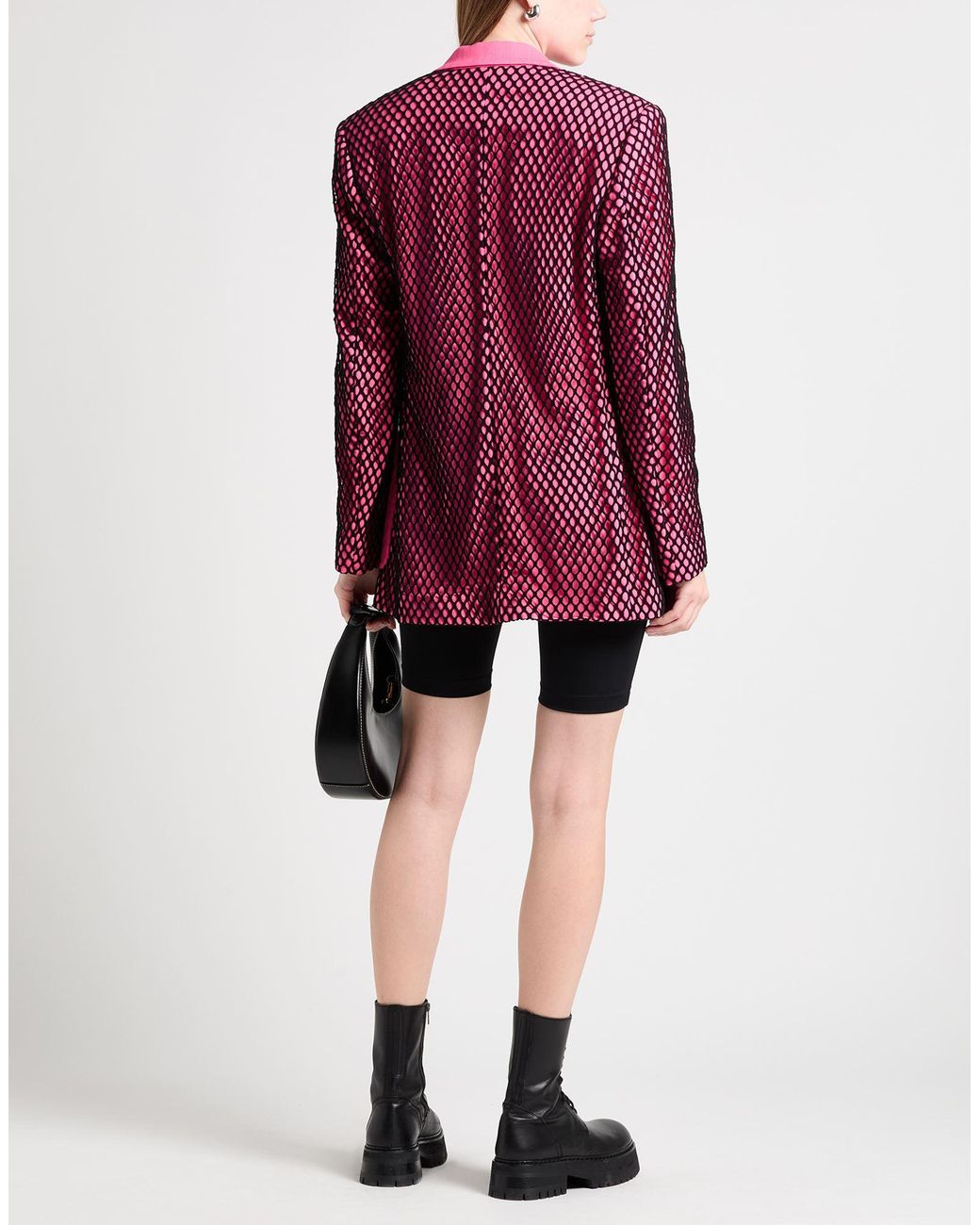 MSGM Pink Blazer Viscose, Polyester, Elastane