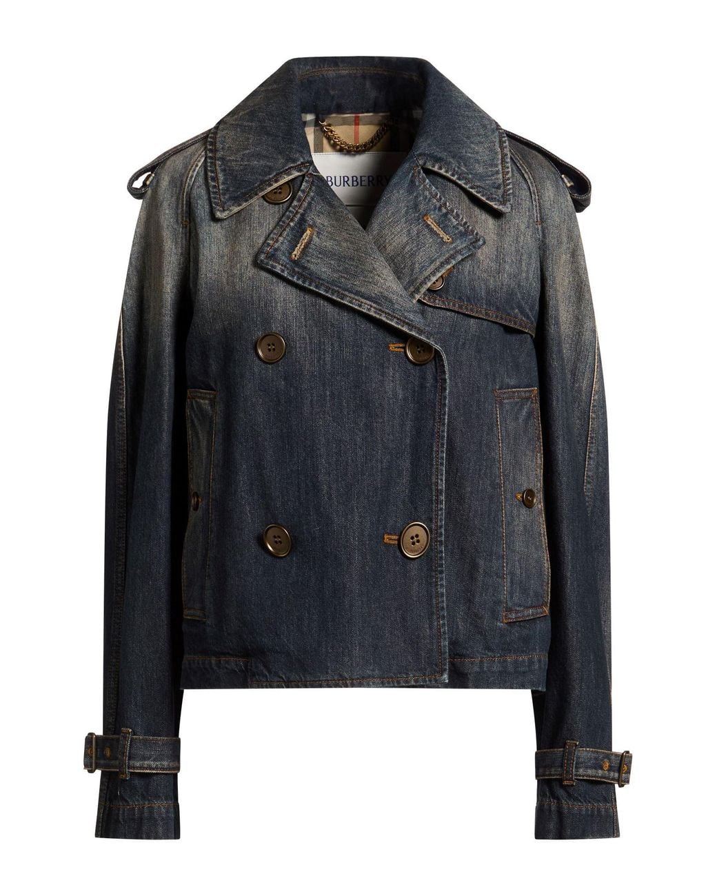 Burberry Black Denim Outerwear Cotton