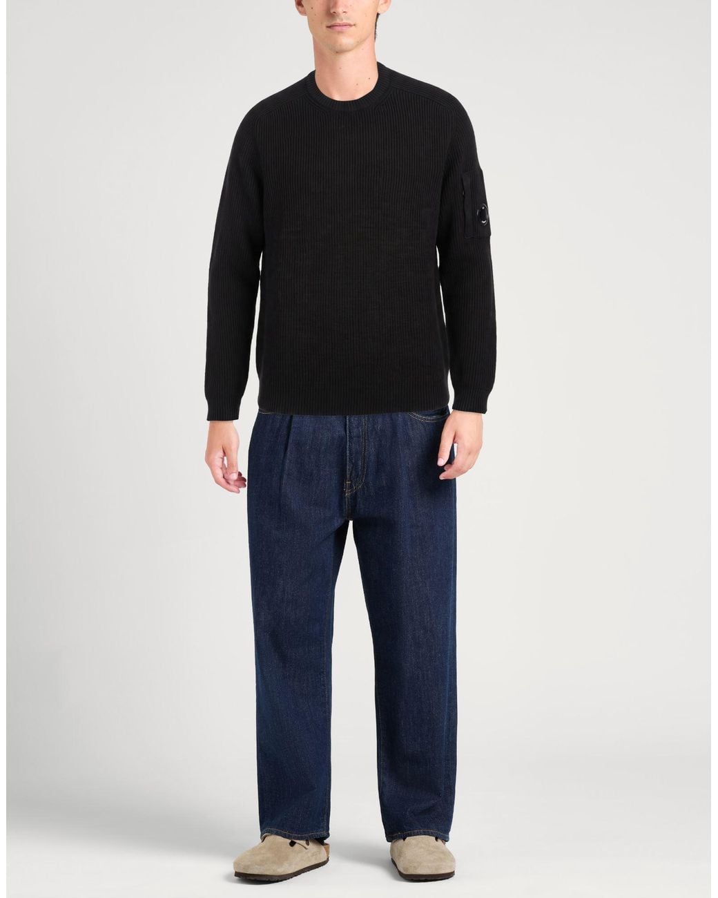 C P Company Black Jumper for men