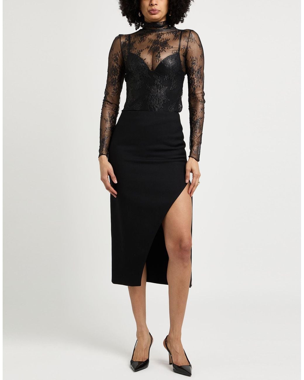 Top Pinko en coloris Black