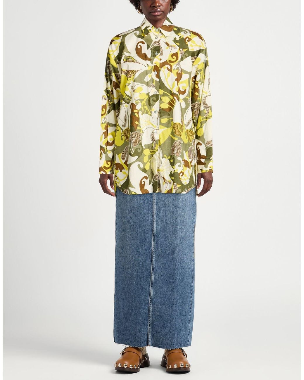 Maliparmi Metallic Military Shirt Cotton