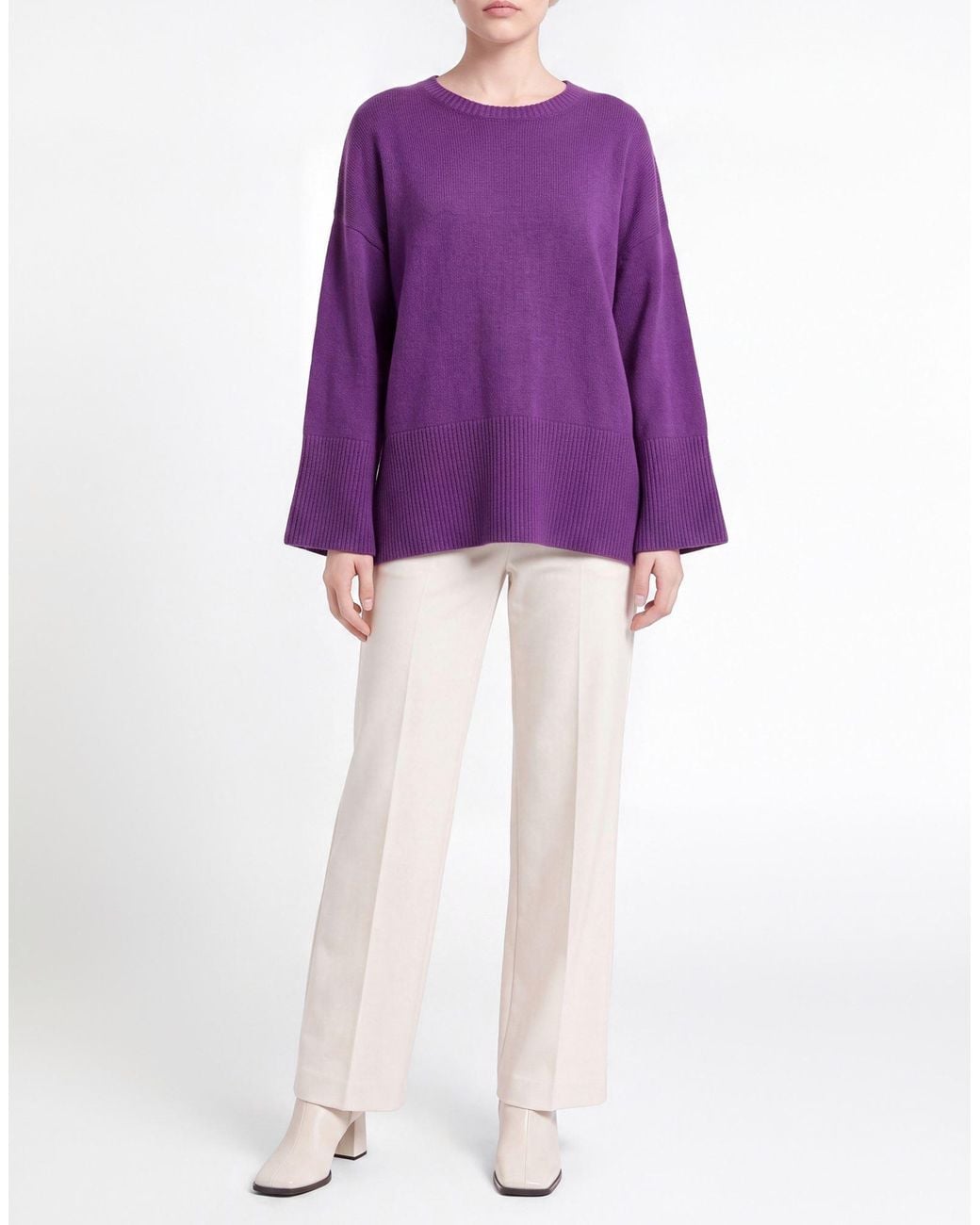 Pullover Carla G de color Purple