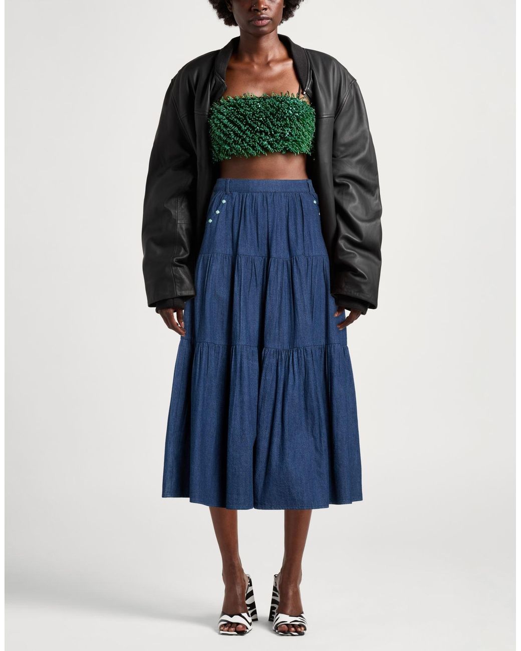ARIZONA LOVE Blue Denim Skirt Cotton