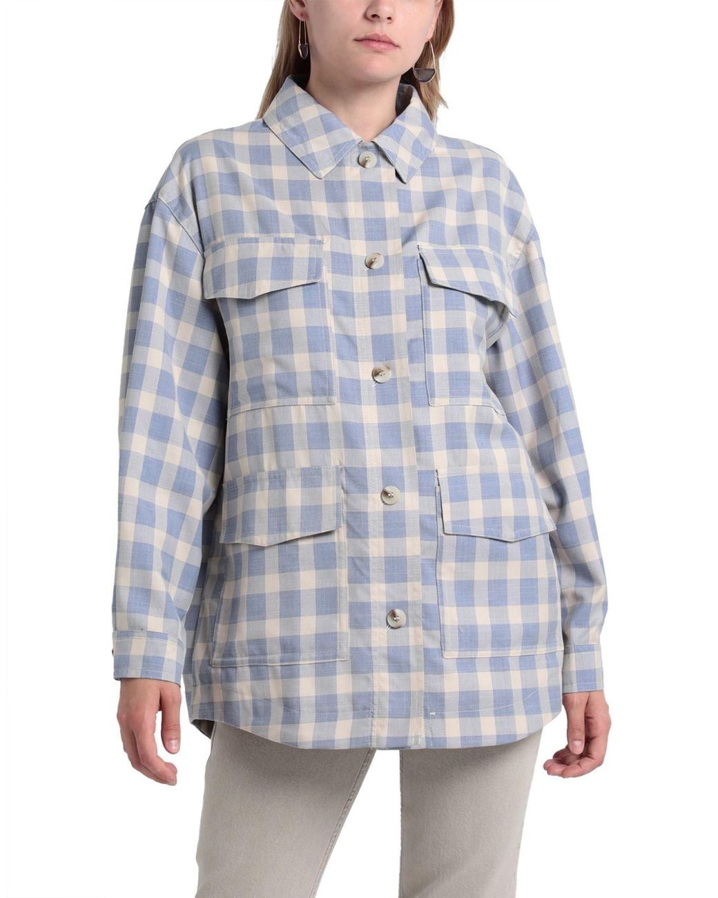 TOPSHOP White Shirt Polyester, Rayon
