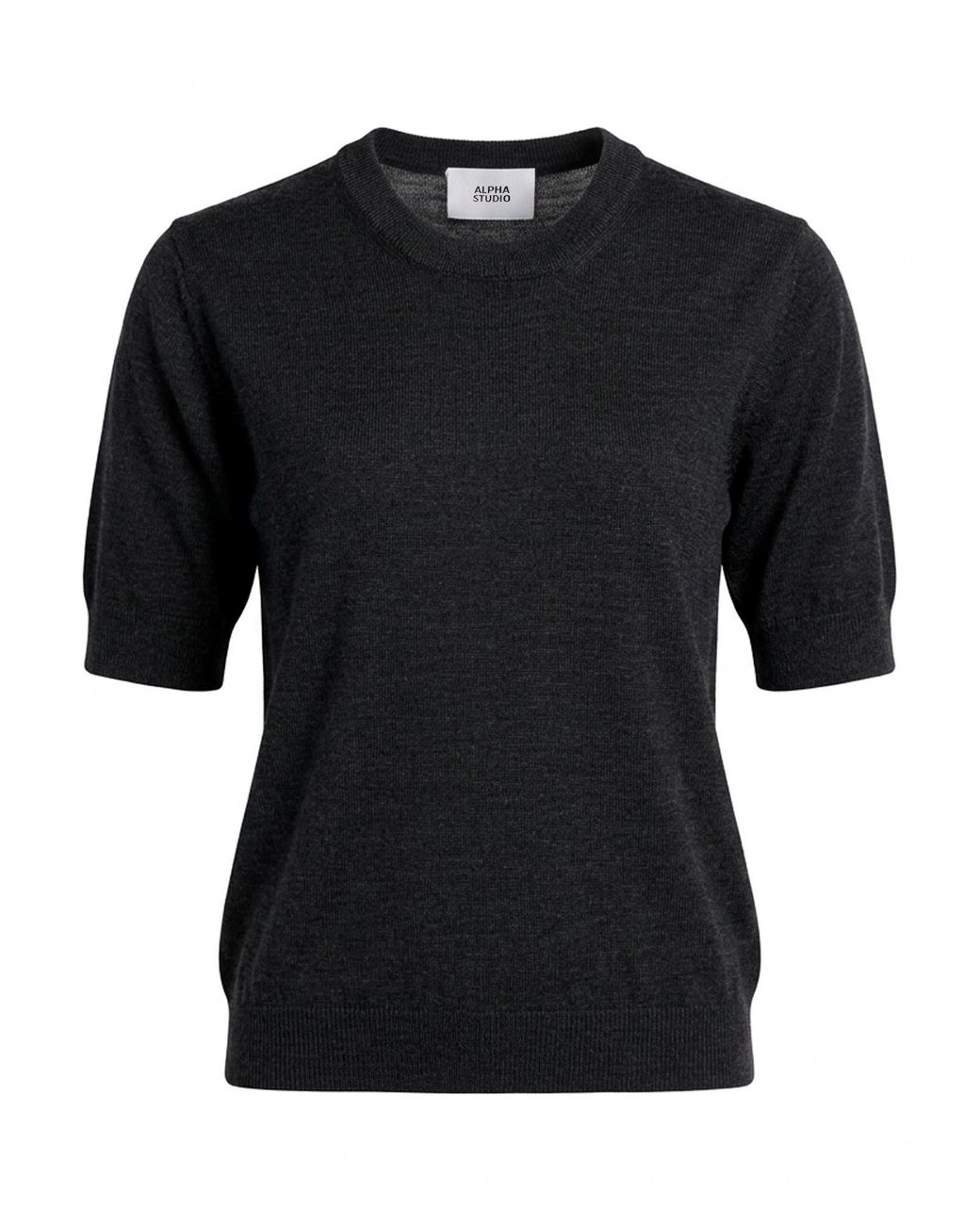 Alpha Studio Black Sweater Wool