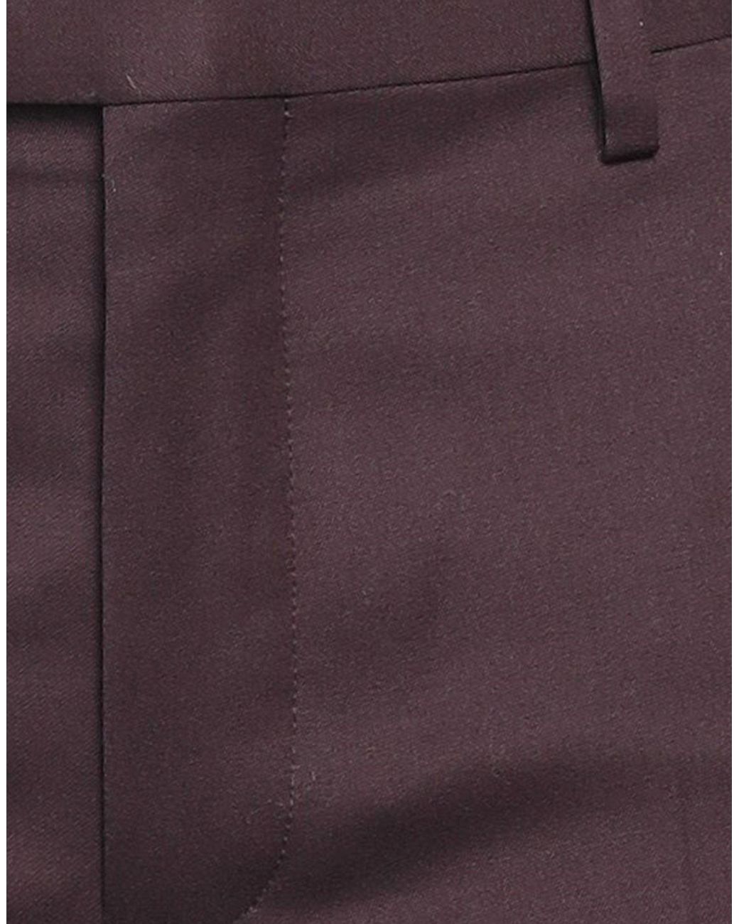 Ann Demeulemeester Purple Plum Pants Virgin Wool