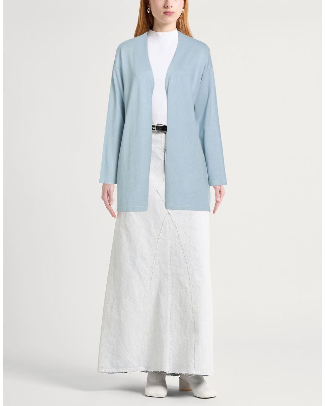 Marella Blue Light Cardigan Viscose, Polyamide