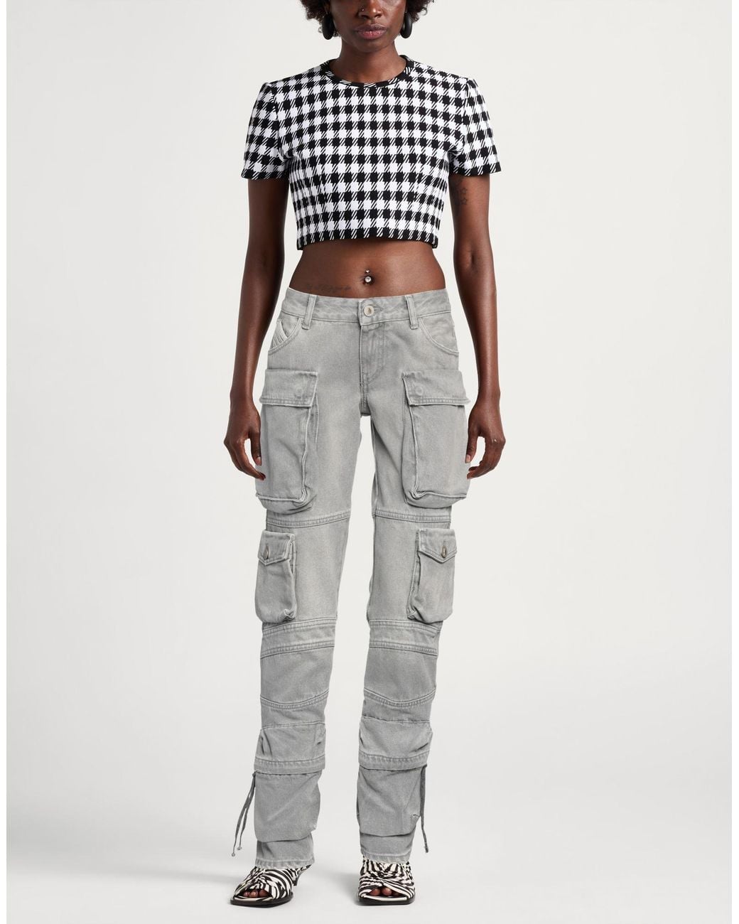 The Attico Gray Jeans