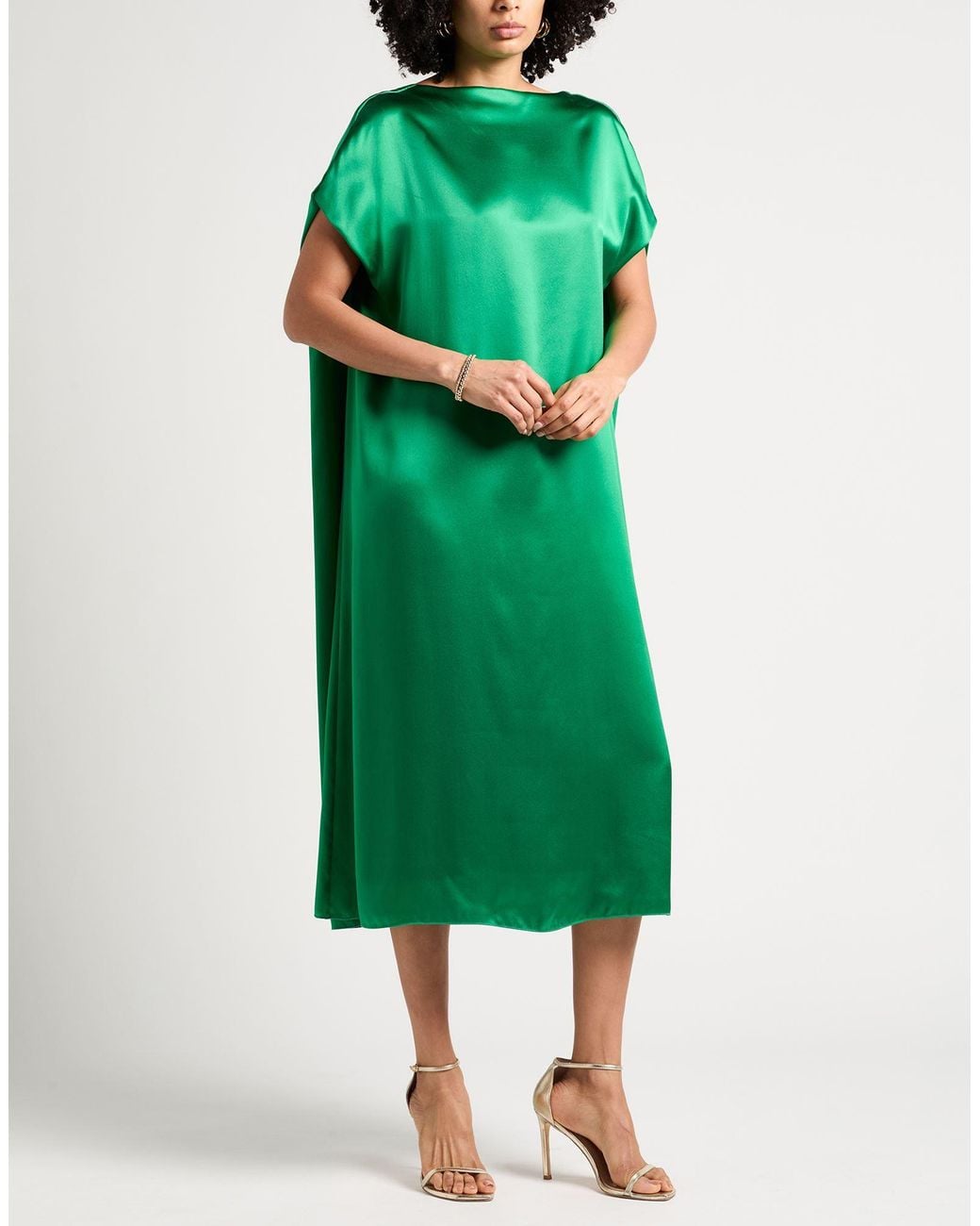 Dries Van Noten Green Midi Dress