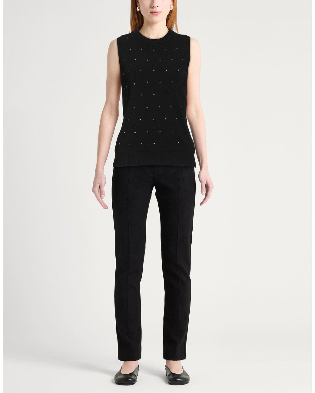 ARMANI EXCHANGE Black Sweater Viscose, Polyamide