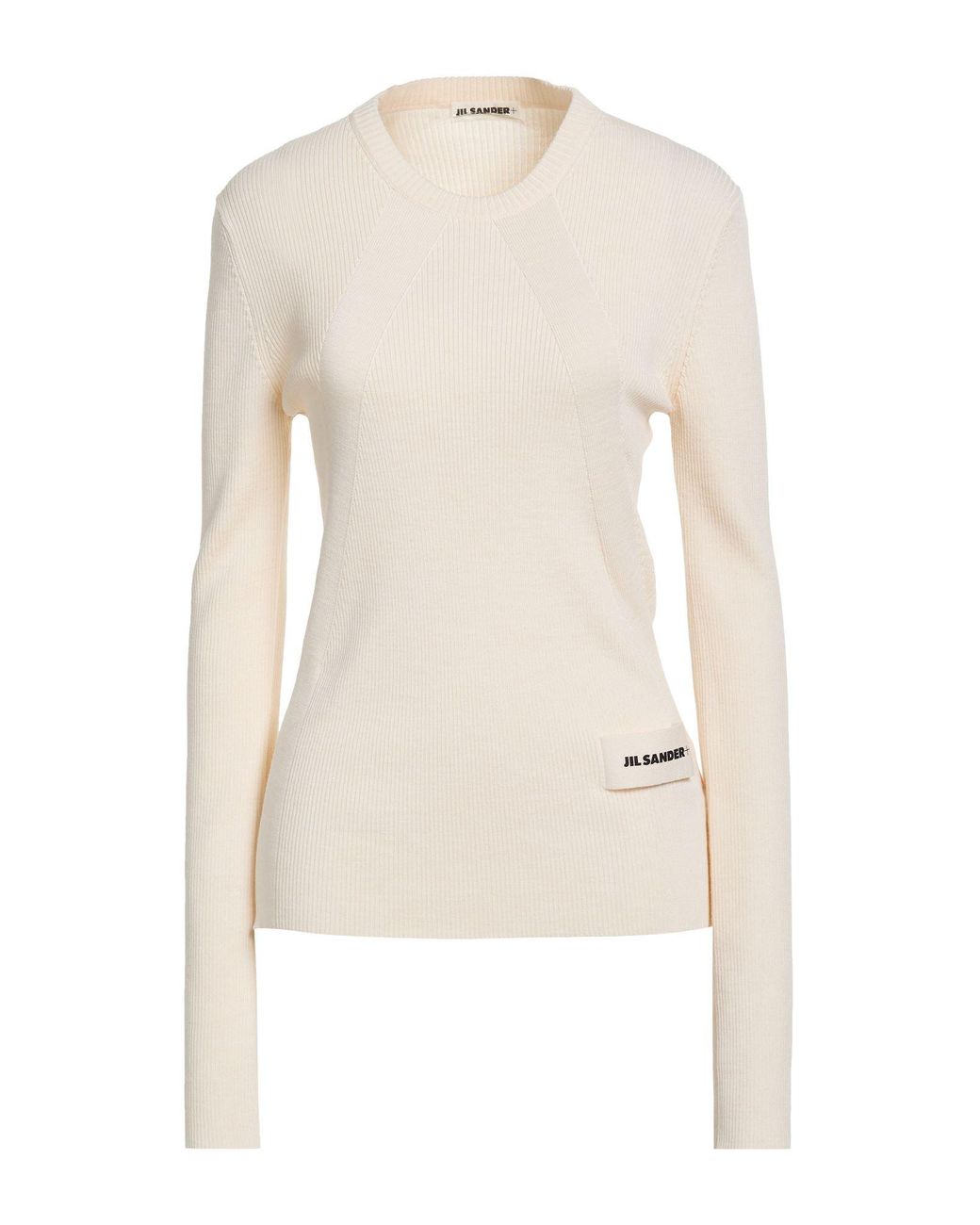 Jil Sander White Sweaters