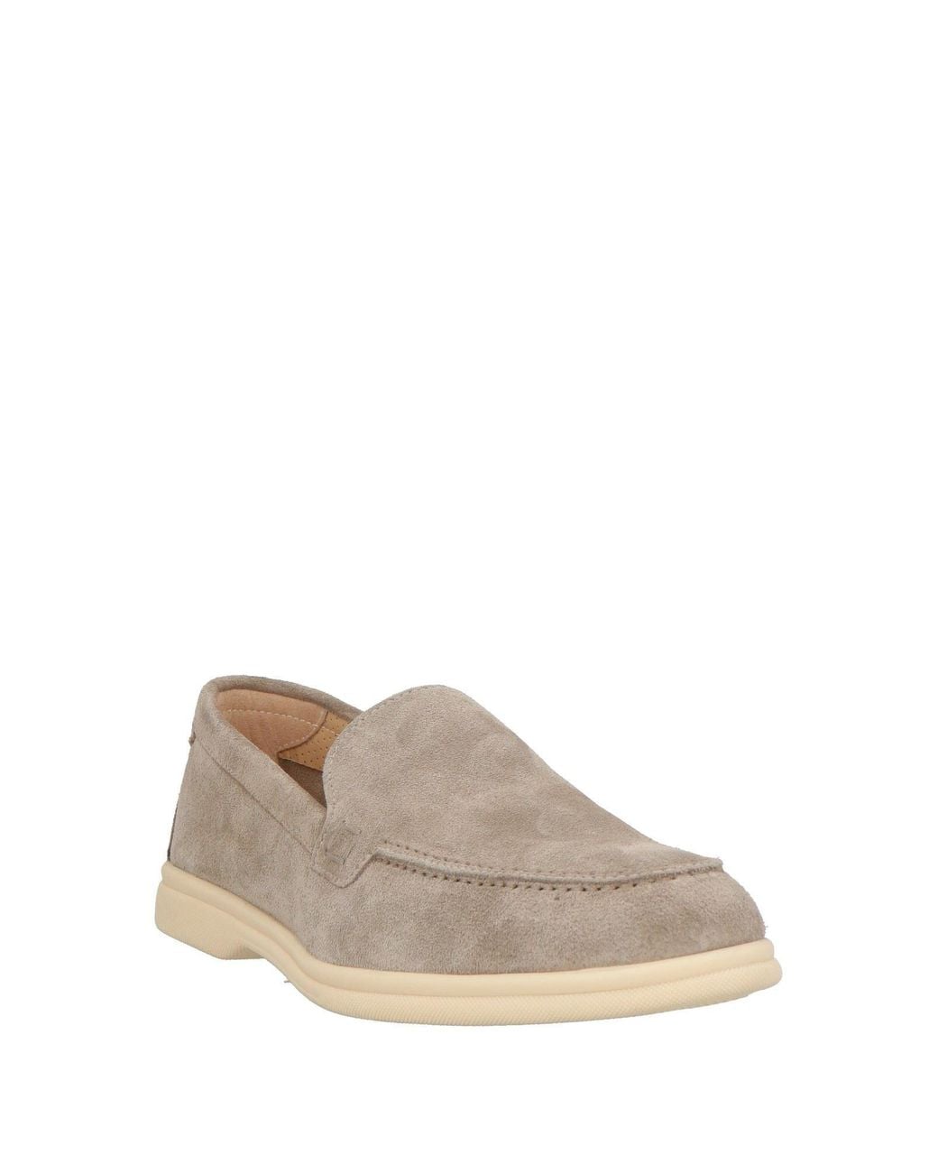 Doucal's Gray Loafers Leather