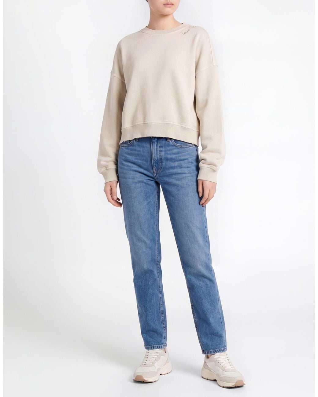 True Religion Natural Sweatshirt Cotton
