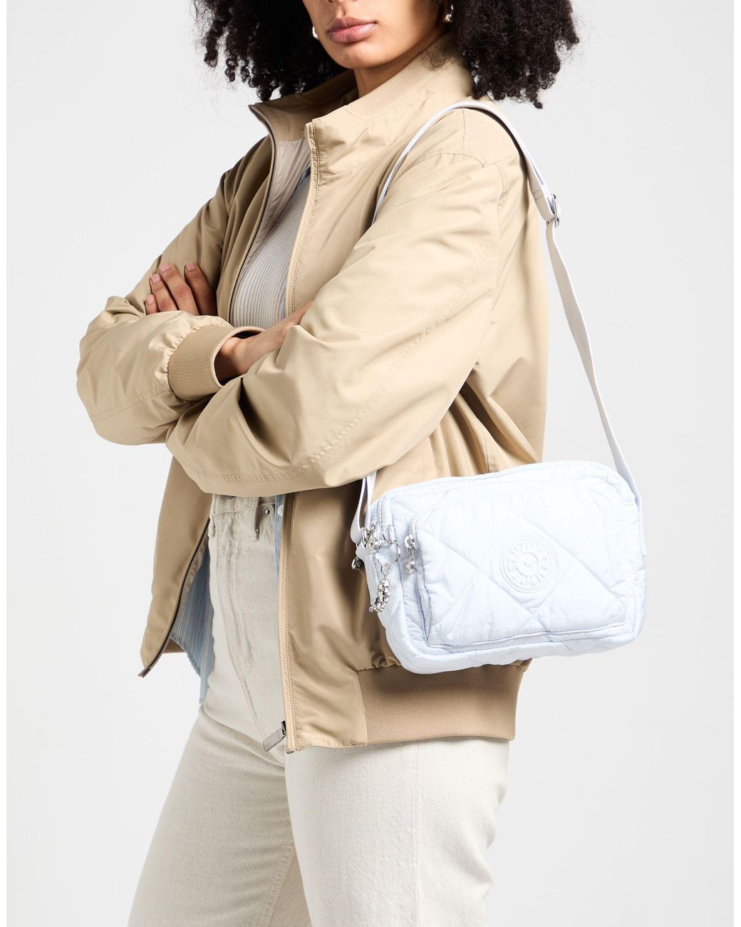 Kipling White Sky Cross-Body Bag Polyester