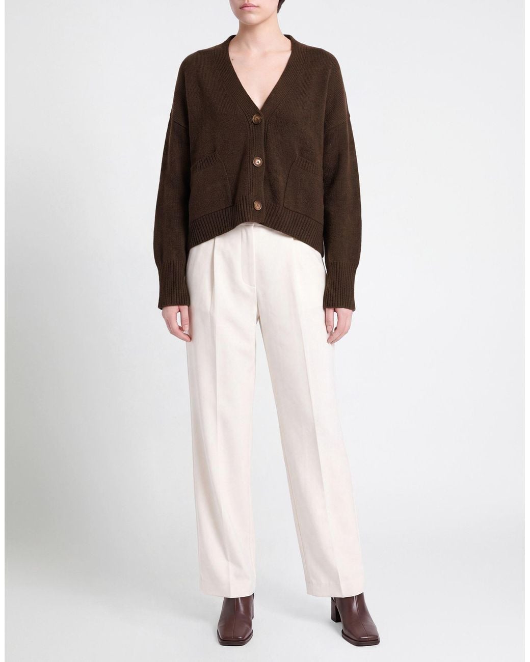 Cardigan di Alpha Studio in Brown