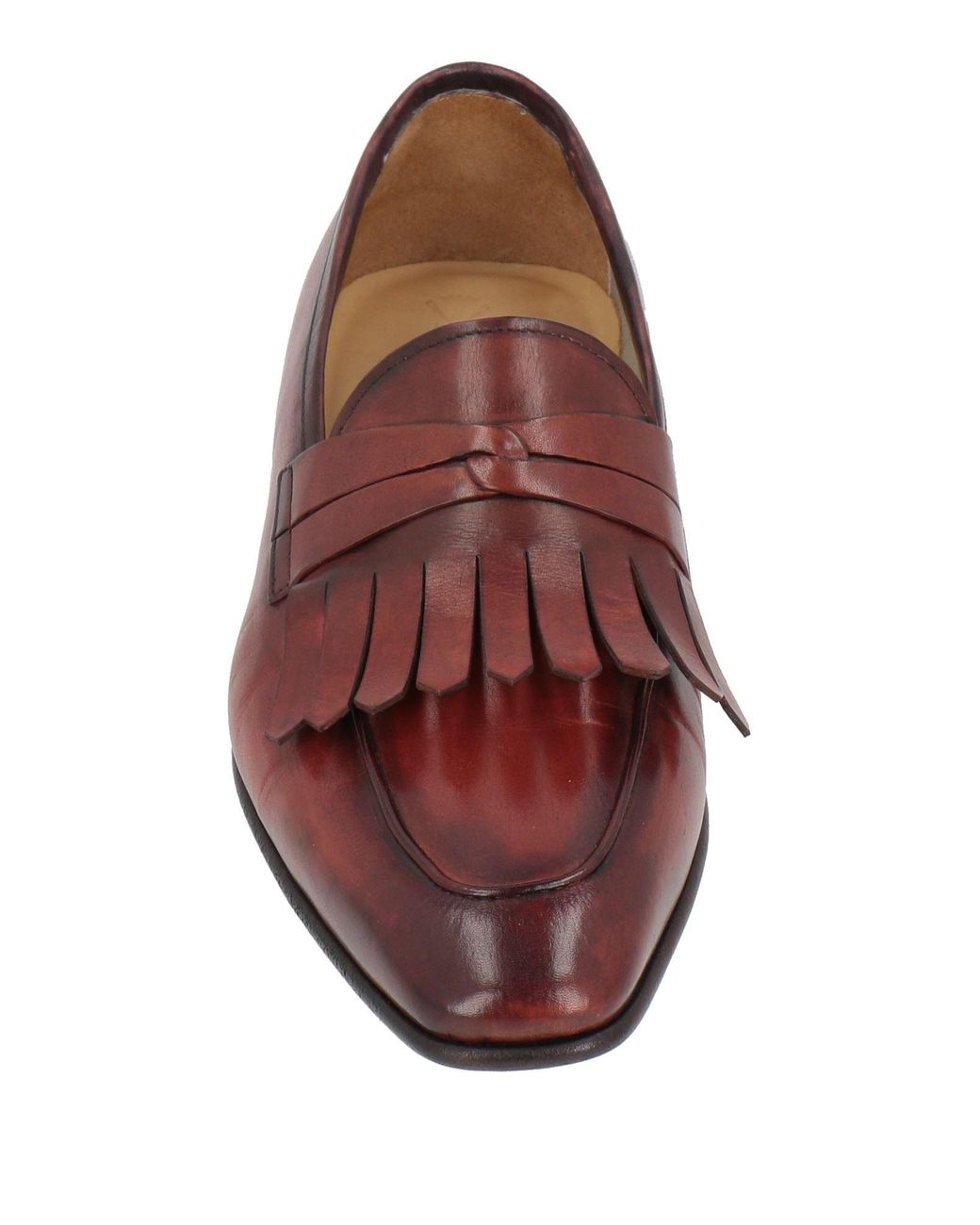 Sutor Mantellassi Red Loafers Leather for men