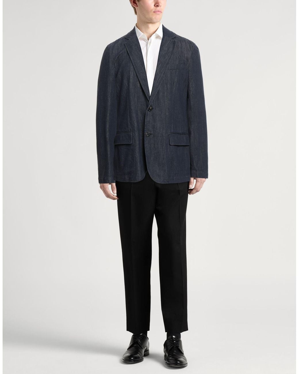Dondup Blue Blazer Cotton for men