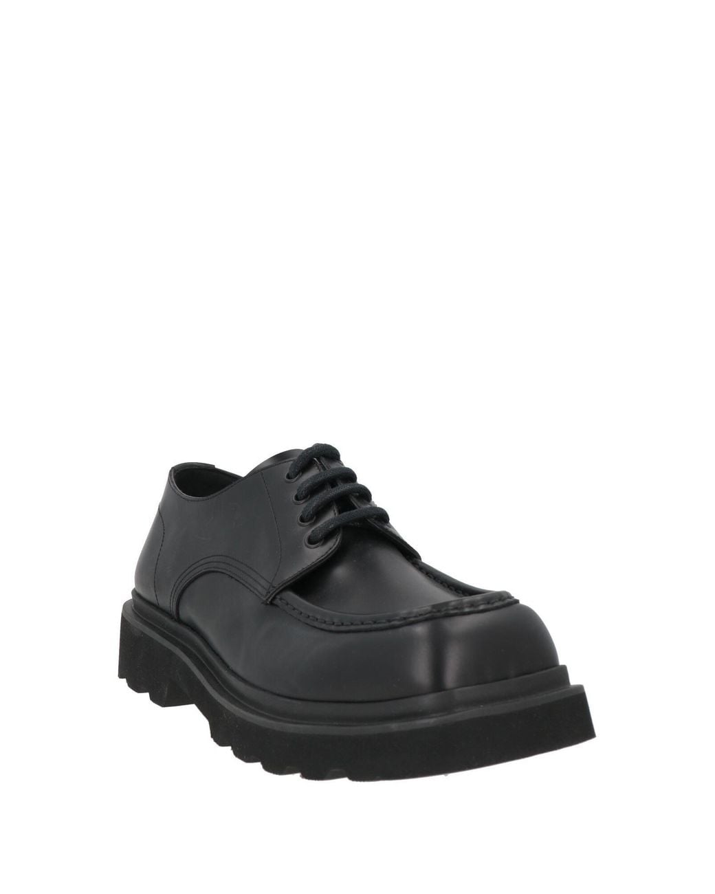 Dolce & Gabbana Black Lace-Up Shoes Leather for men