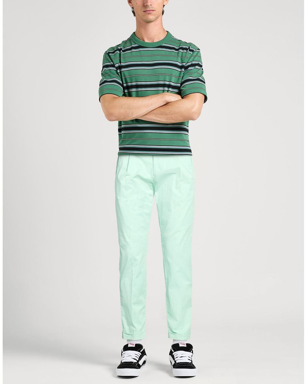 Berwich Green Pants Cotton, Elastane for men