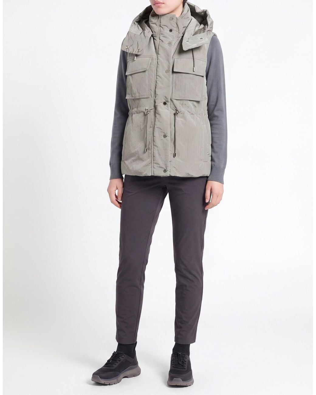 Moorer Gray Vest Polyamide
