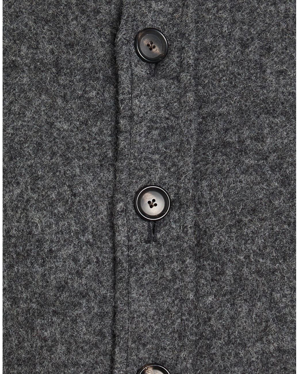 De Petrillo Gray Jacket Virgin Wool for men