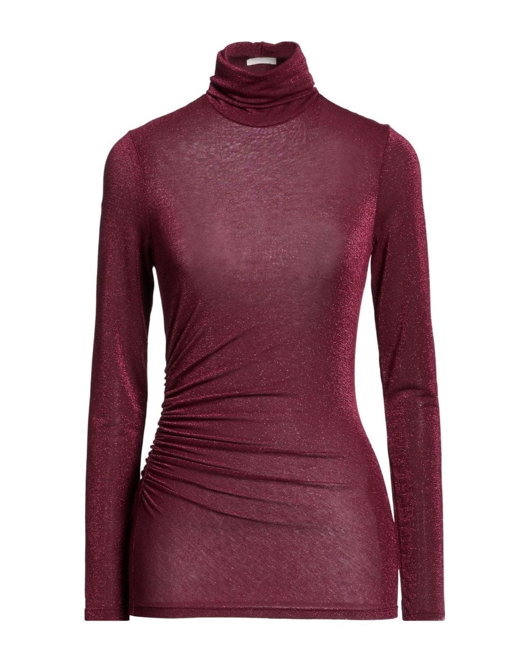 SIMONA CORSELLINI Purple Top Polyester, Viscose, Polyamide, Metallic Fiber, Elastane