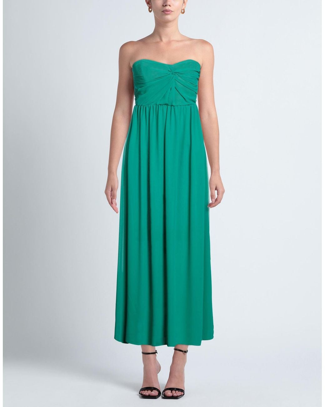 Rebel Queen Green Maxi Dress Polyester