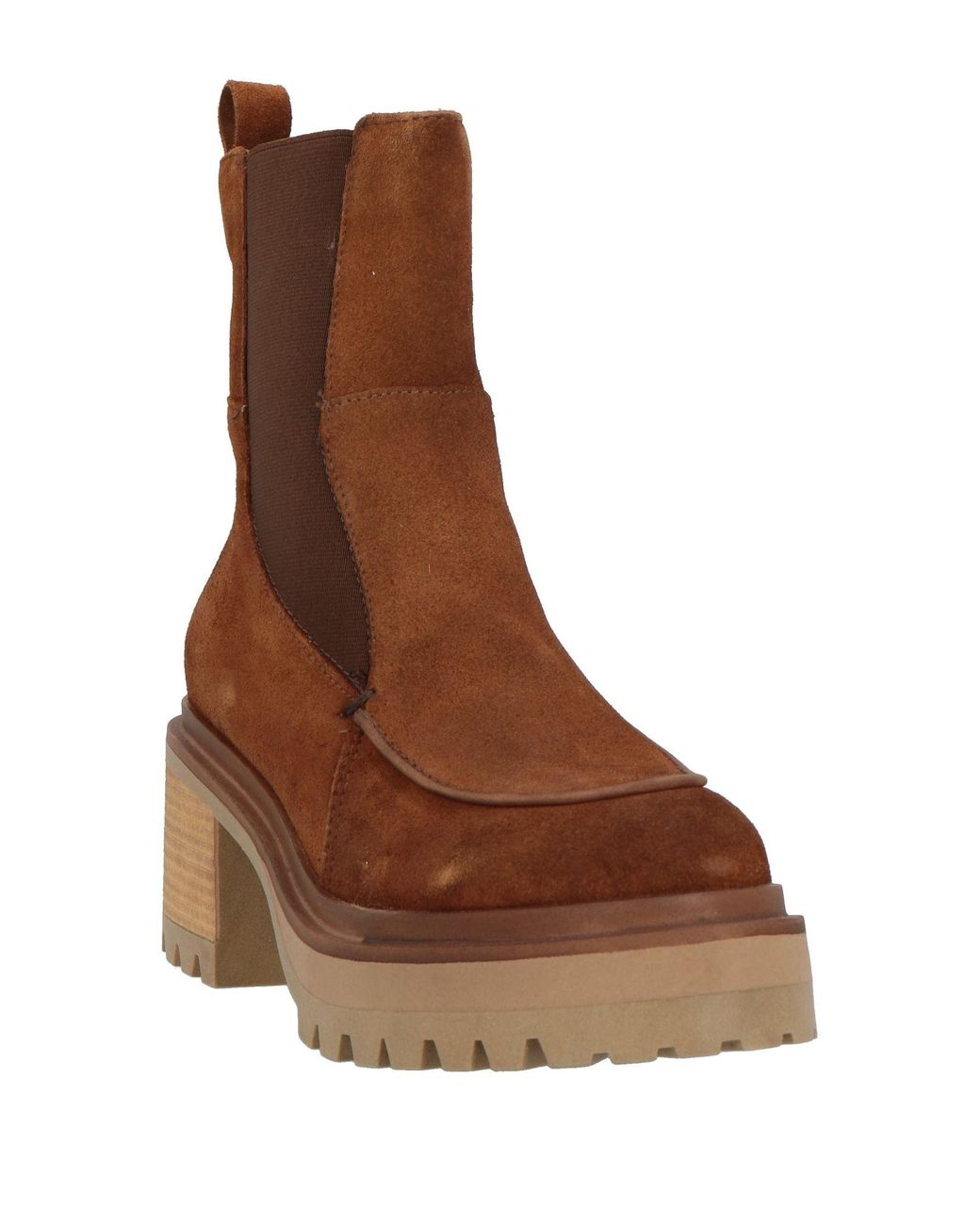 Mjus Brown Camel Ankle Boots Leather