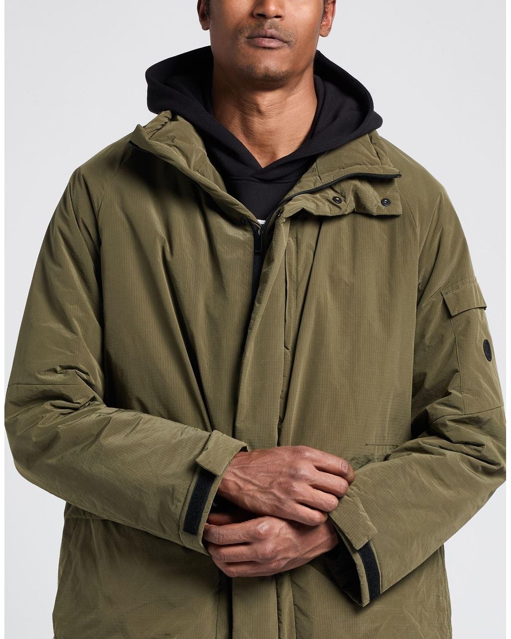 Hevò Green Jacket Polyester, Polyamide for men