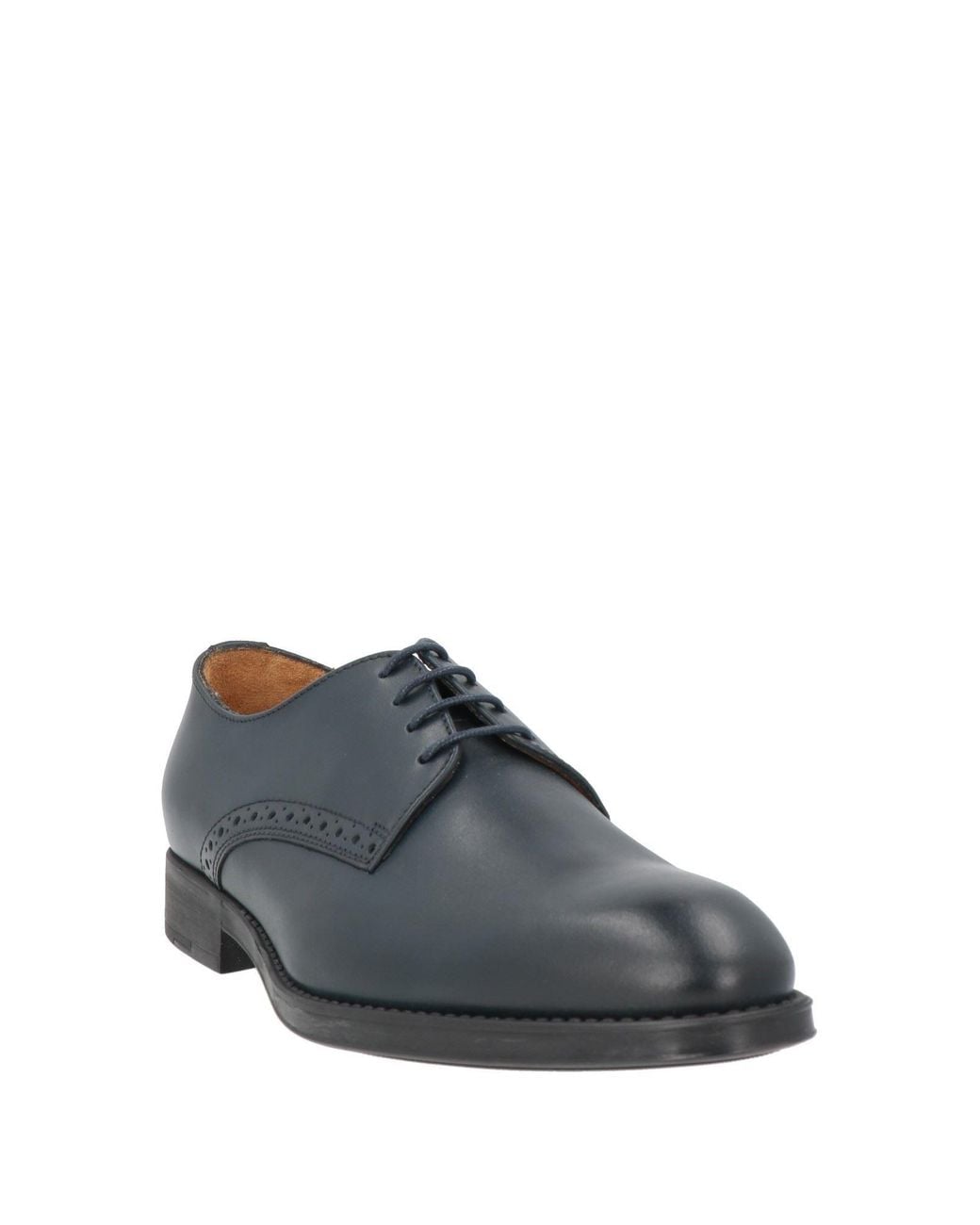 Testoni Gray Lace-Up Shoes Calfskin for men