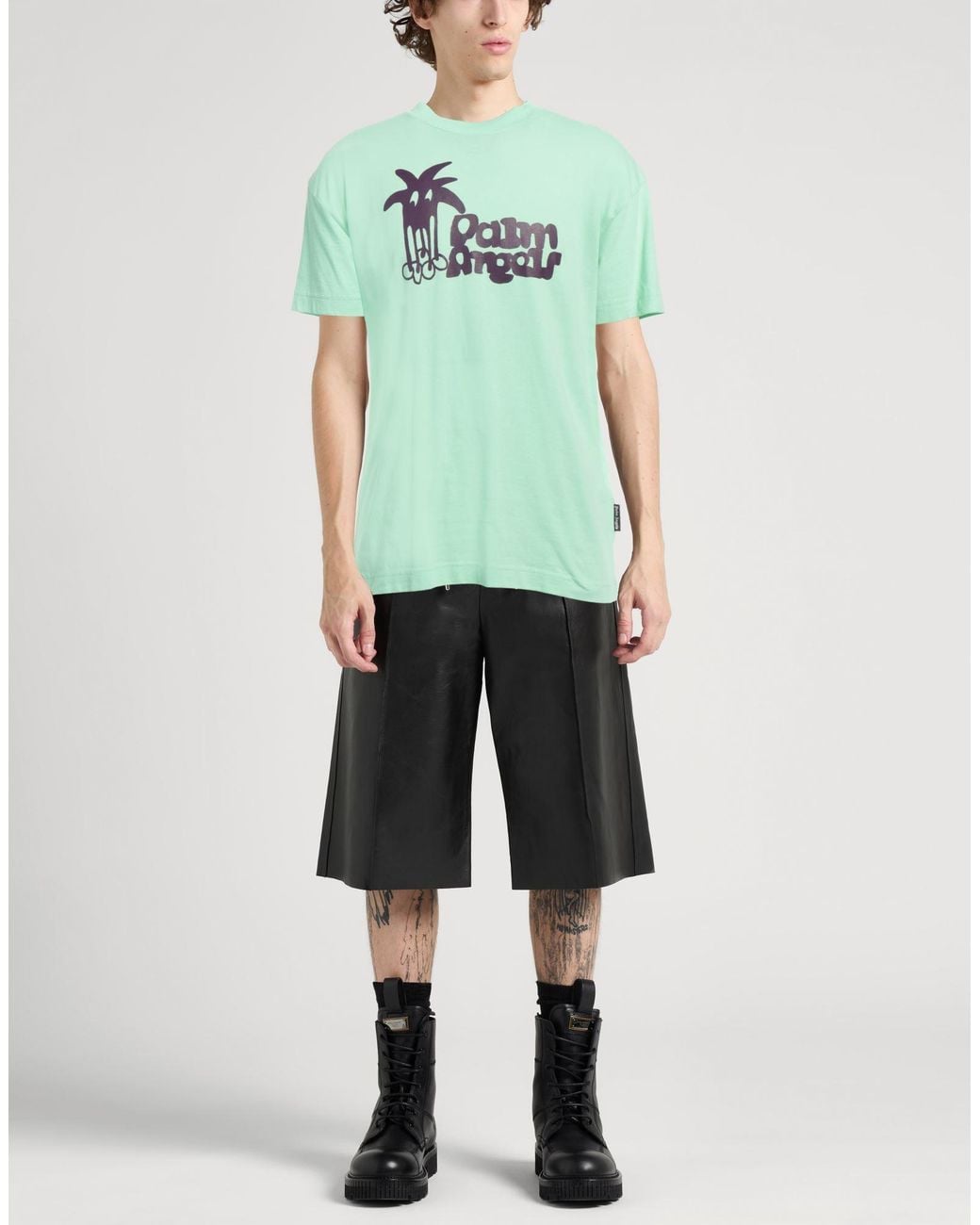 Palm Angels Green T-shirt for men