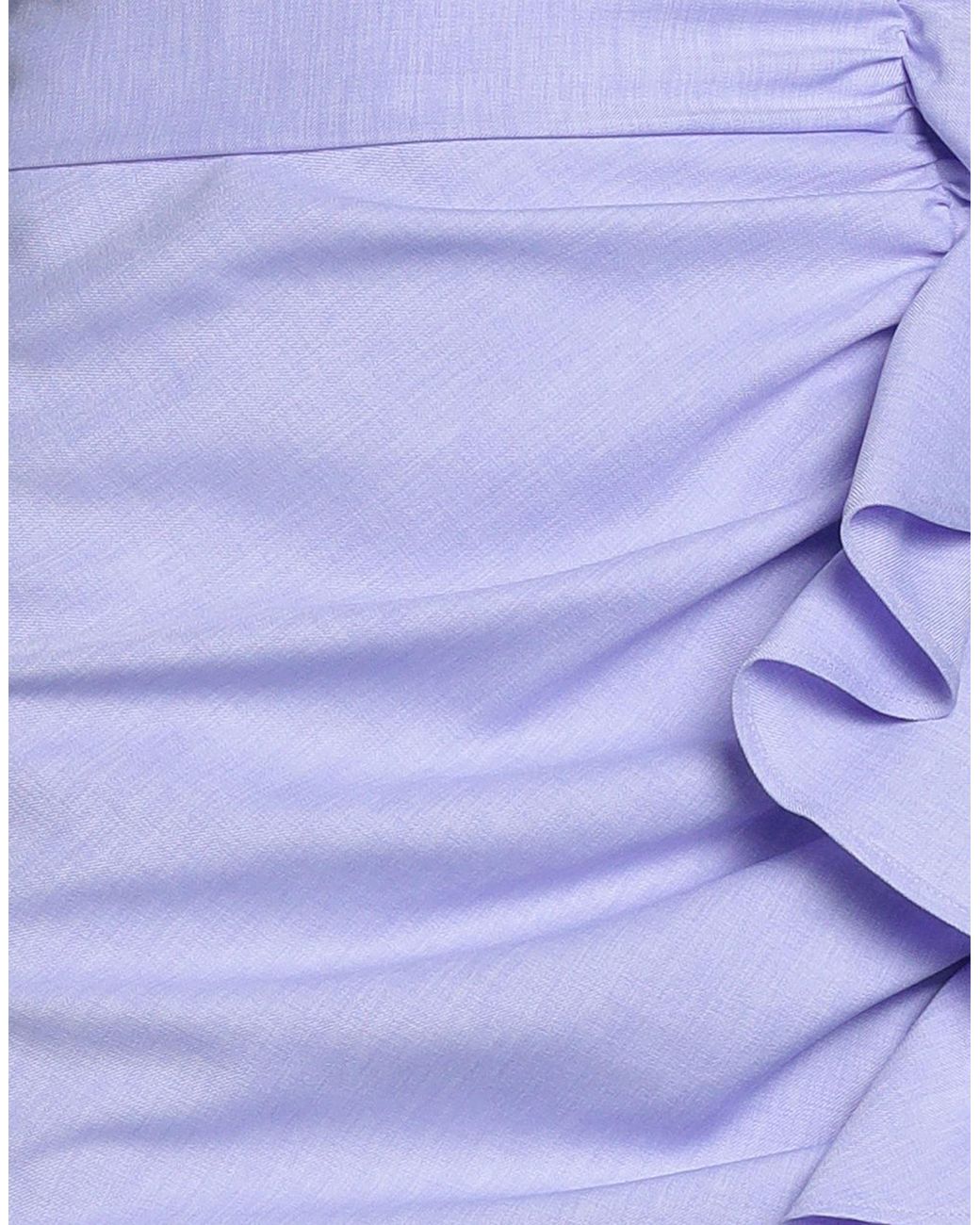 Pinko Blue Mini Skirt Polyester