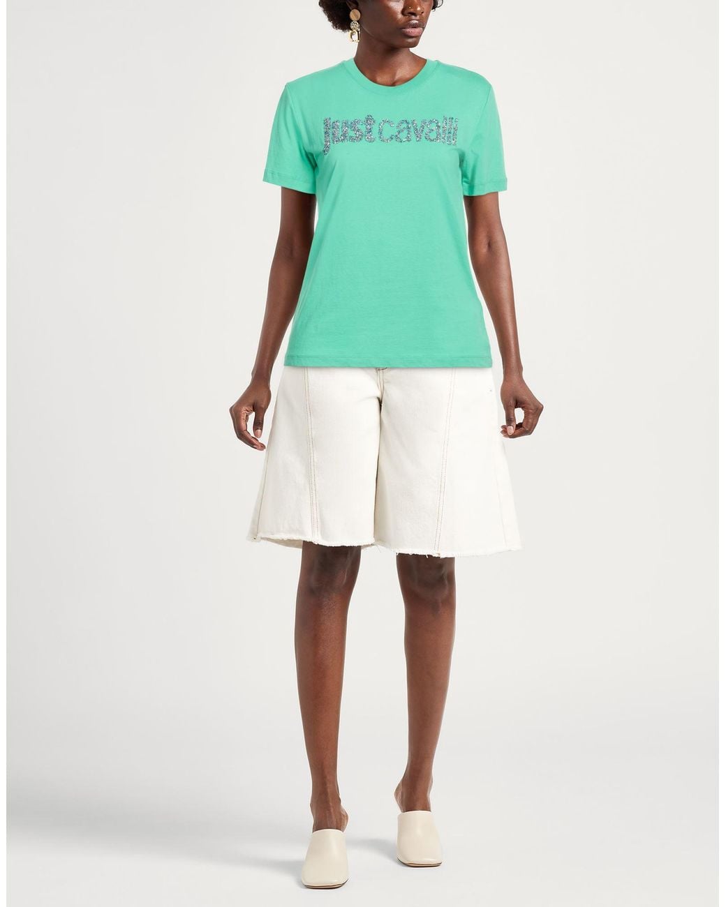 Just Cavalli Green T-Shirt
