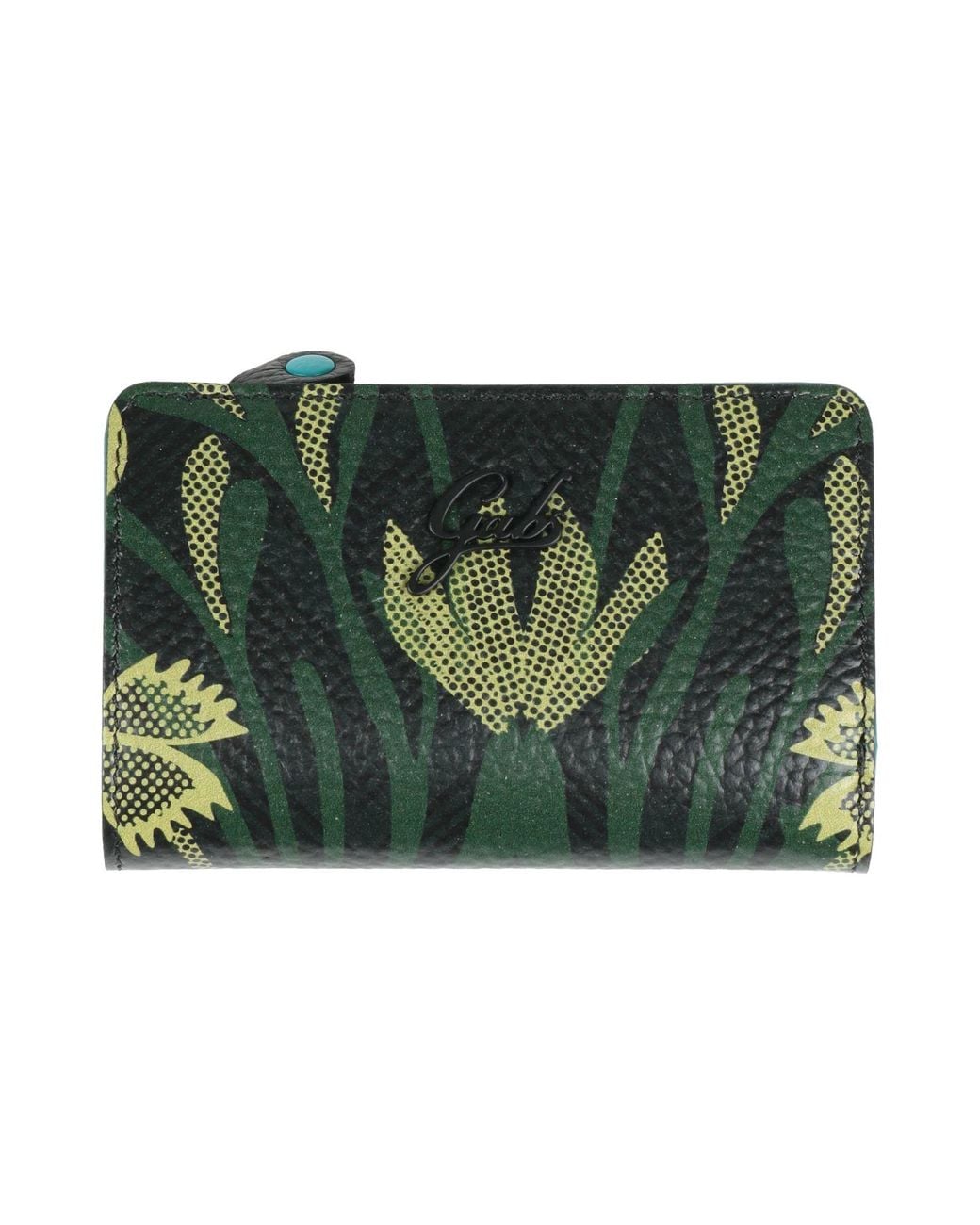 Gabs Green Dark Wallet Calfskin