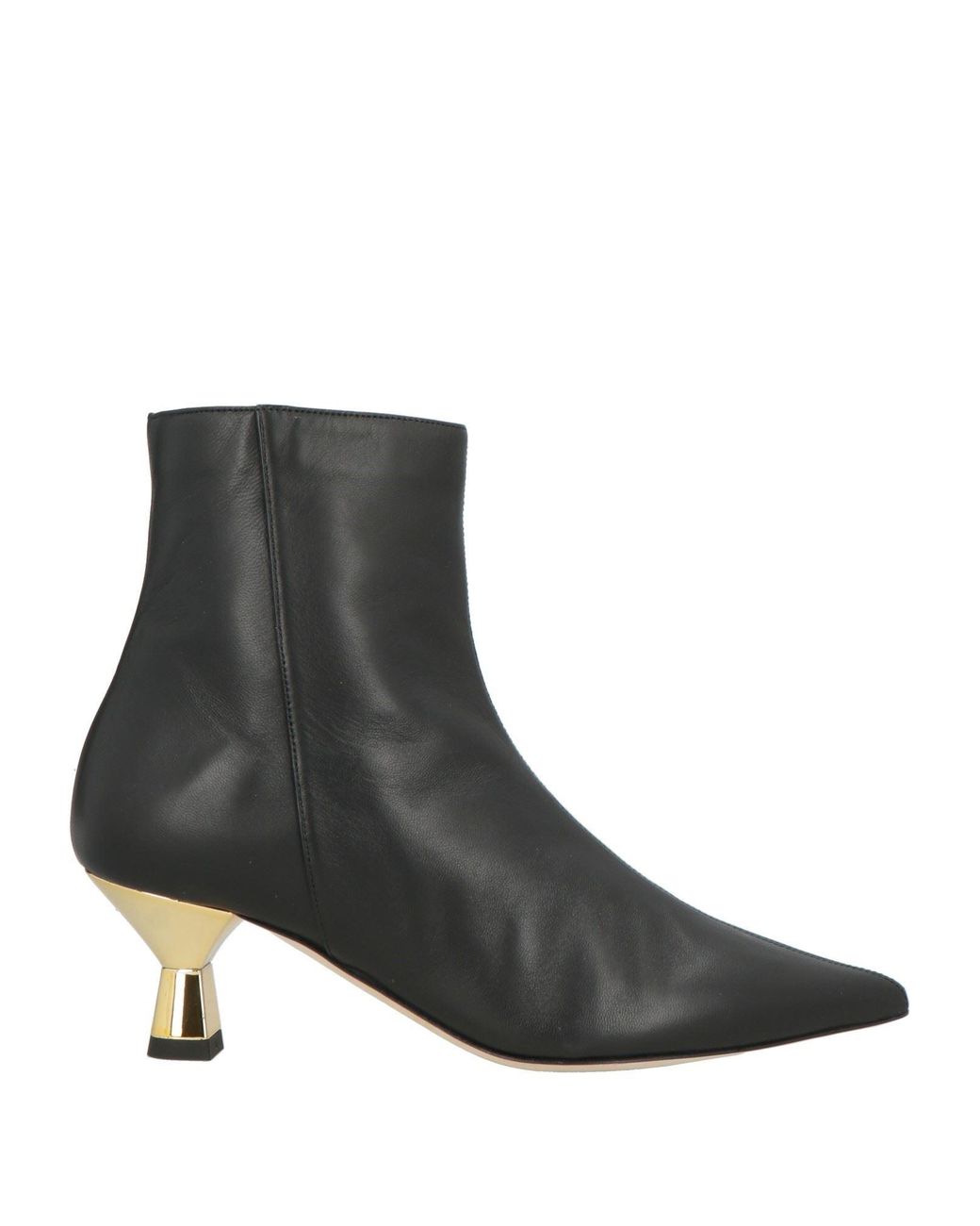 PROSPERINE® Black Ankle Boots Leather