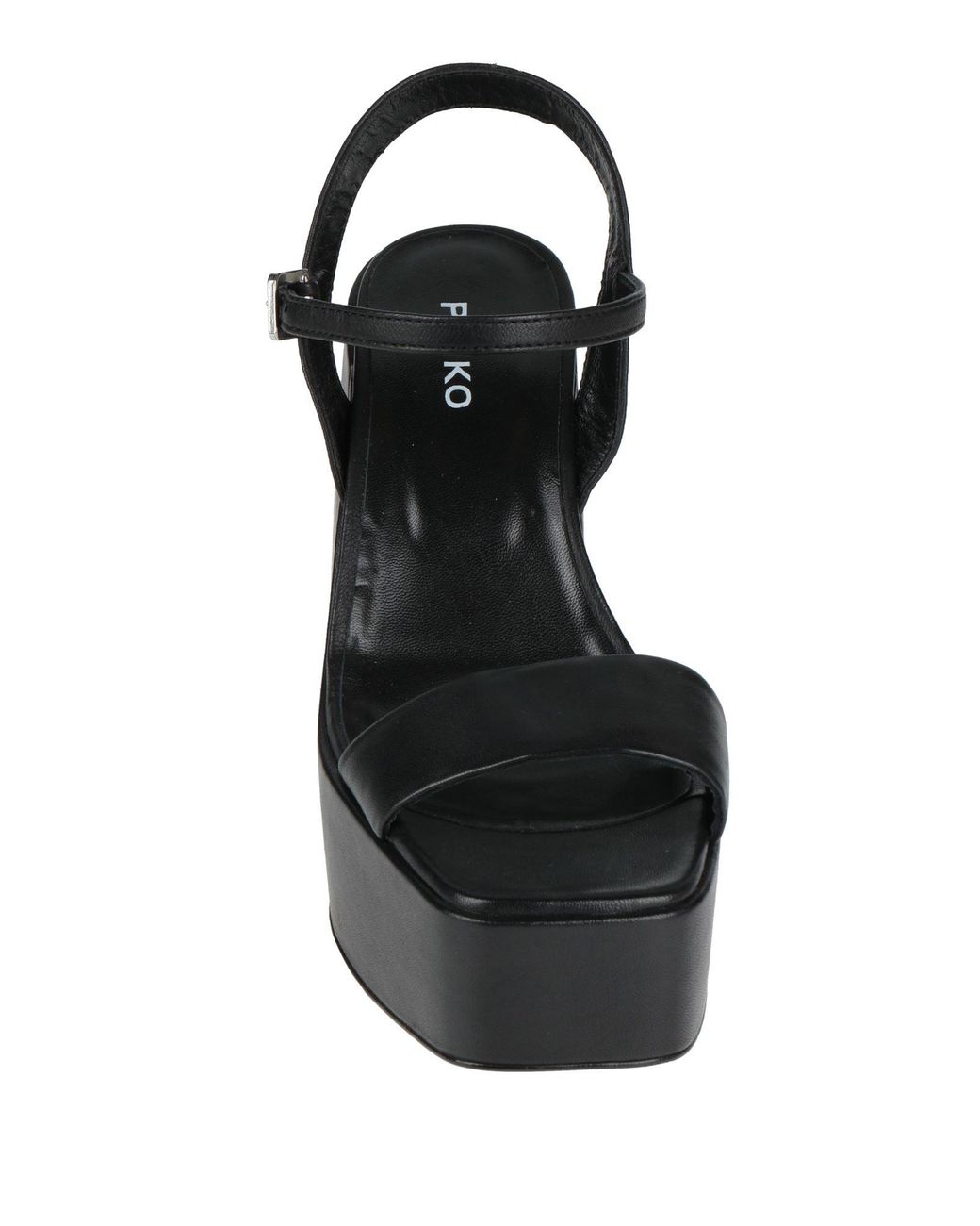 Pinko Black Sandals Leather