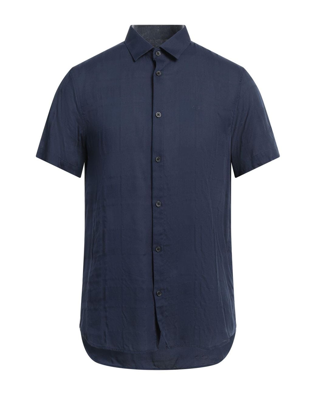 ARMANI EXCHANGE Blue Shirt Cotton, Modal for men