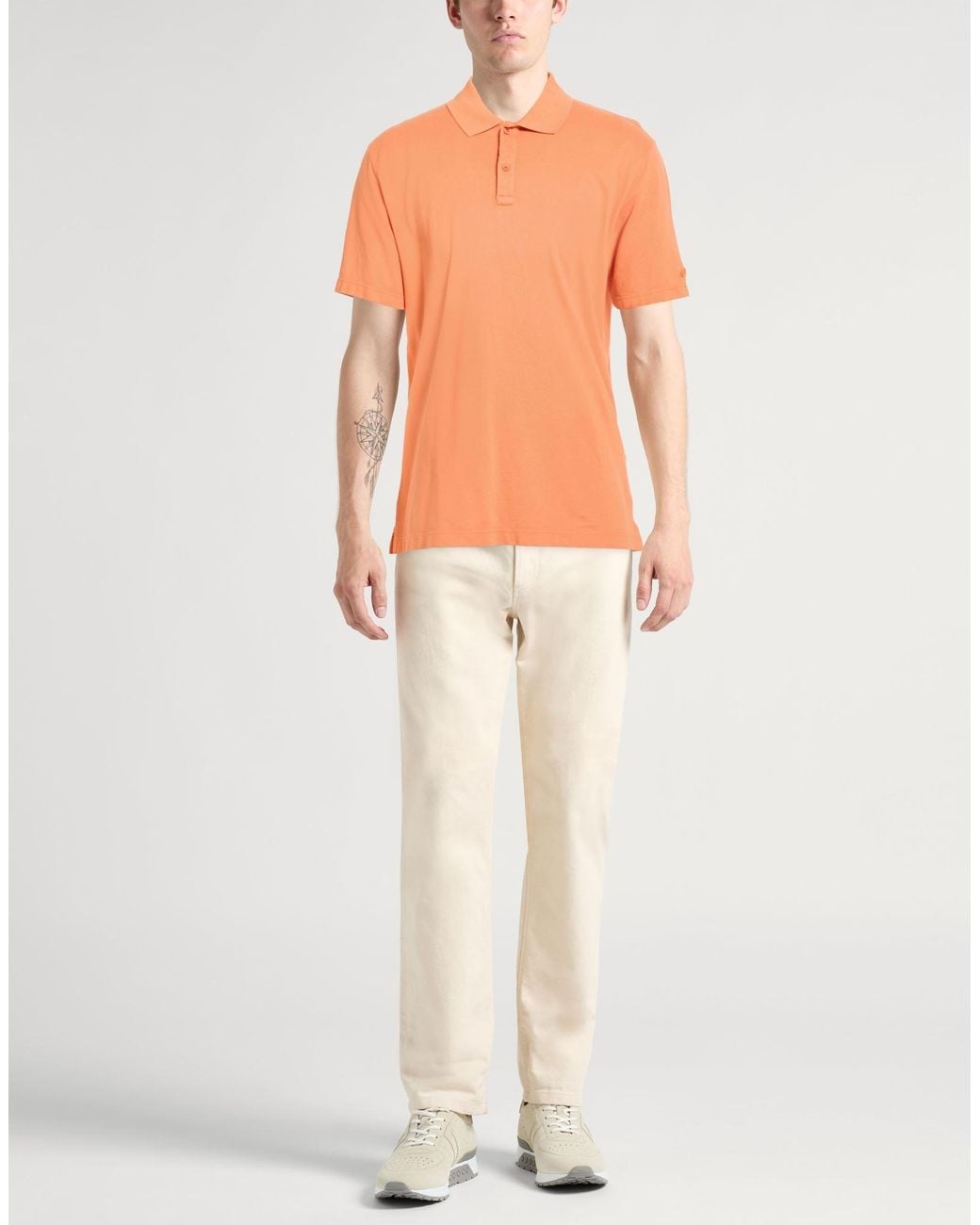 Paul & Shark Orange Polo Shirts for men