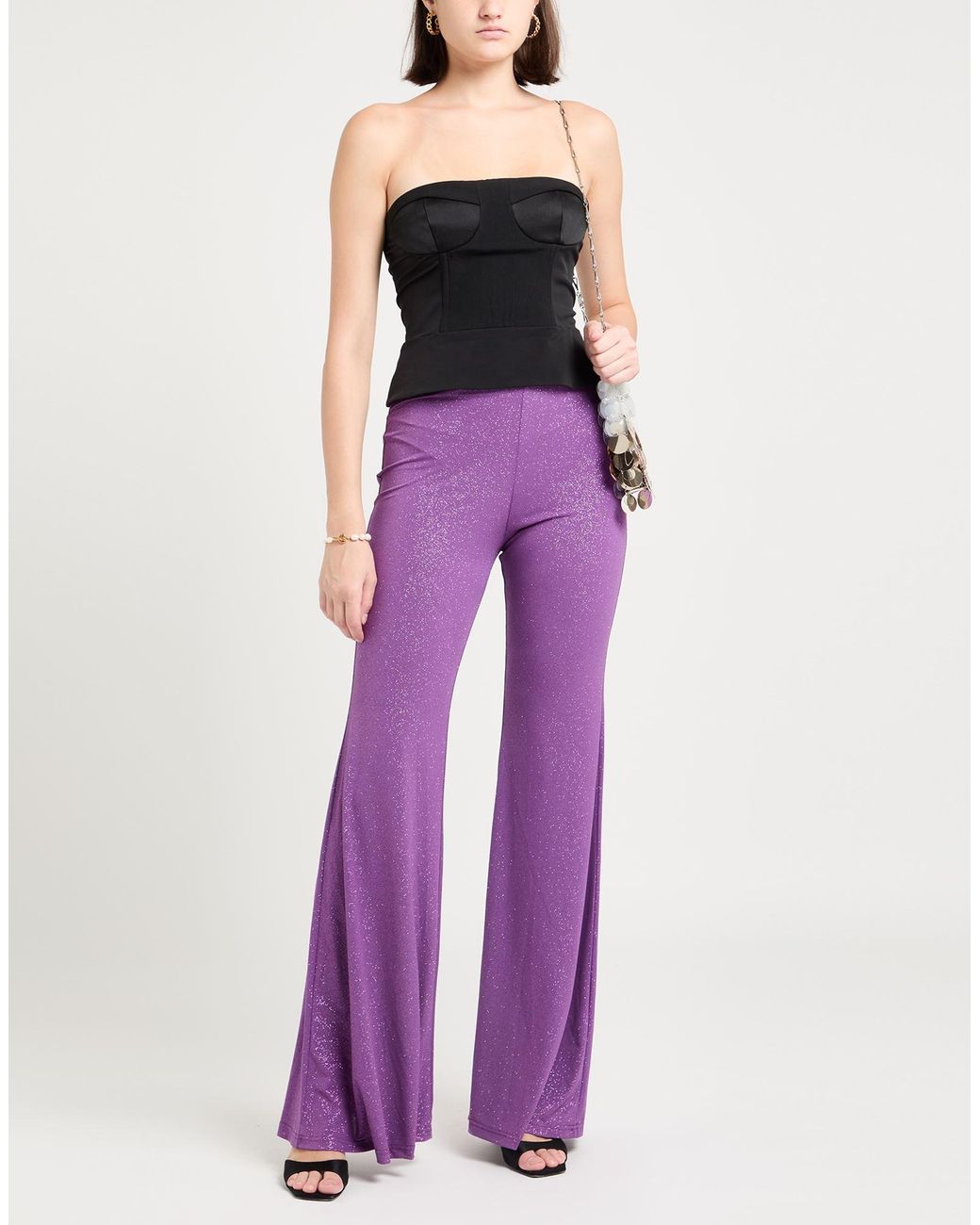Giulia N Couture Purple Trouser