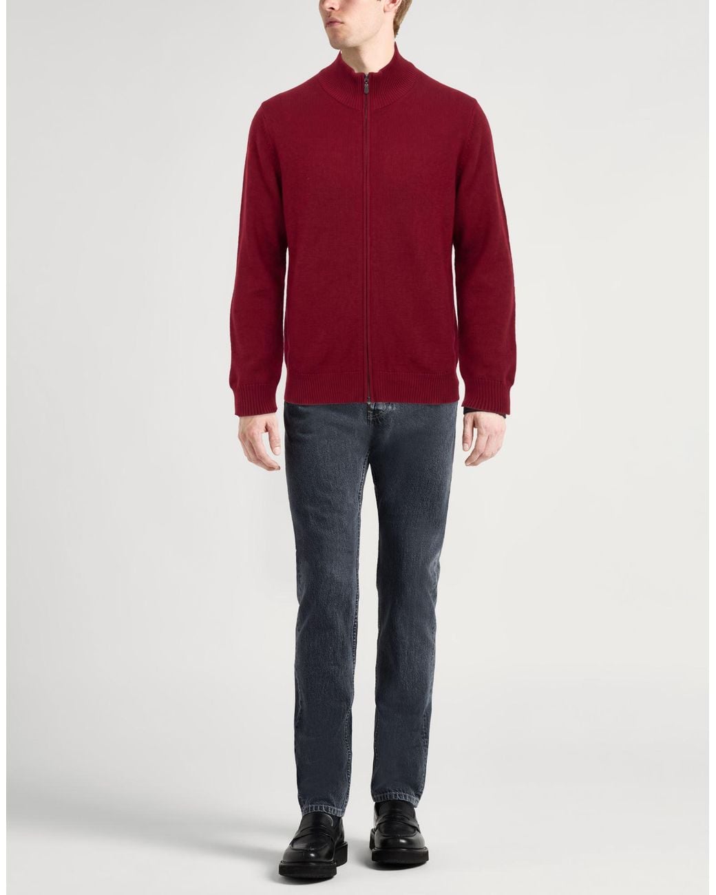 Drumohr Red Cardigan Cashmere for men