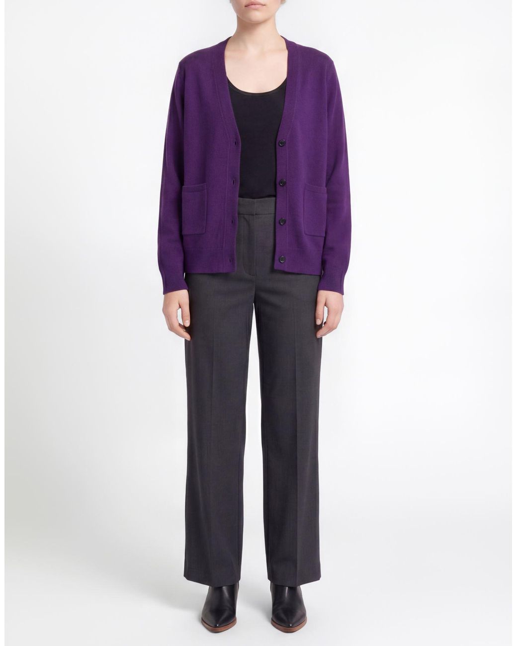 Not Shy Purple Cardigans