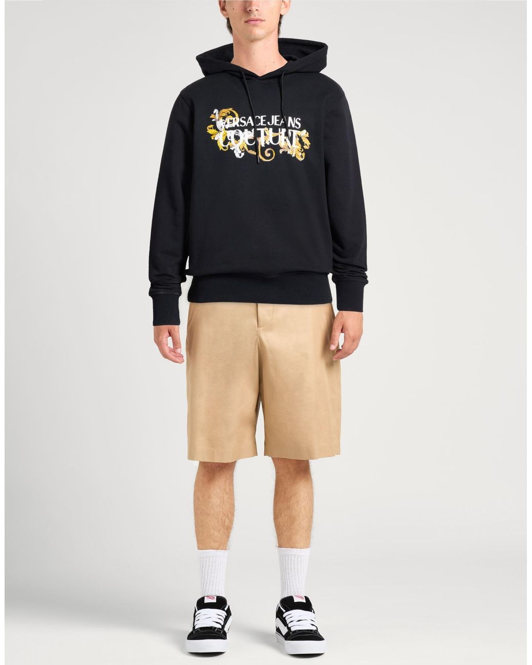 Versace Jeans Couture Blue Sweatshirt Cotton for men